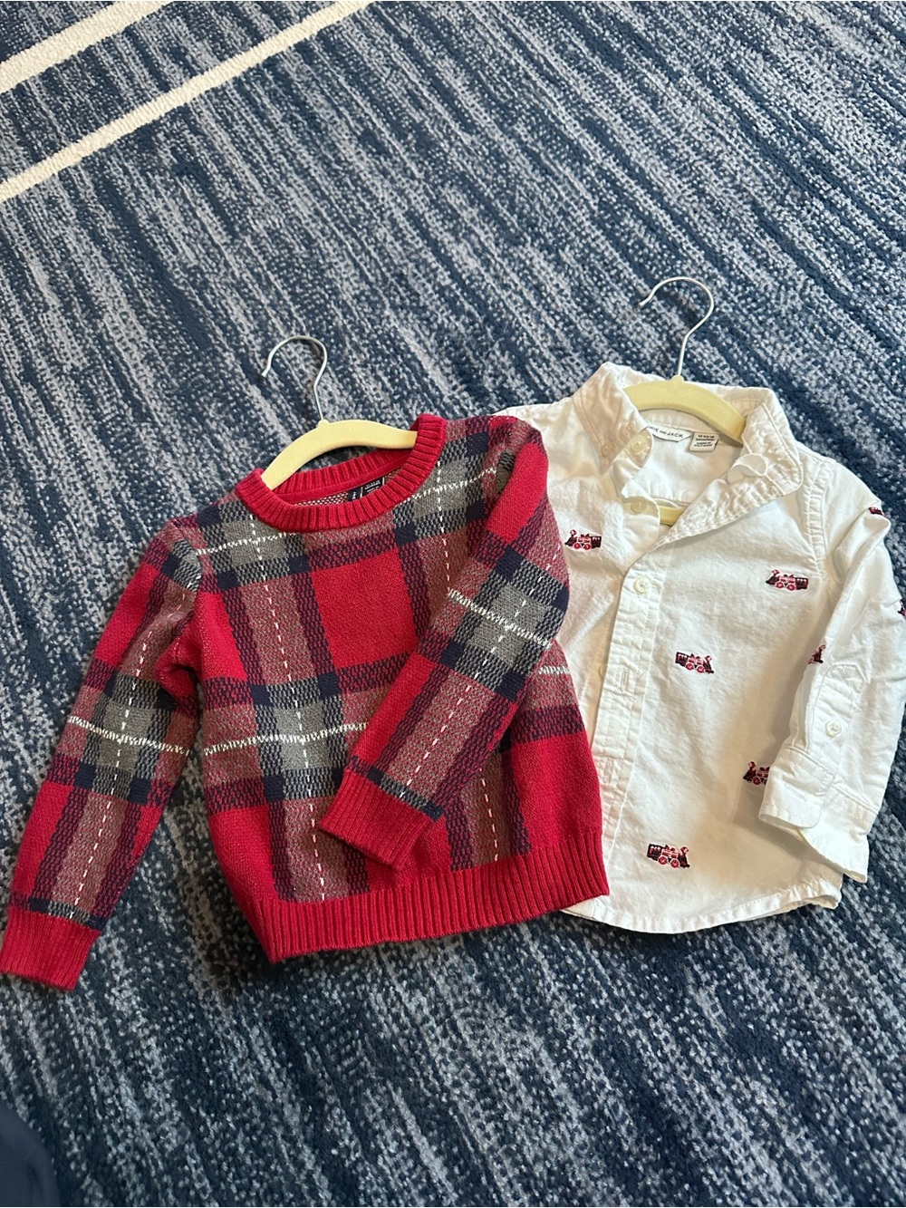 Janie and Jack sweater and button down